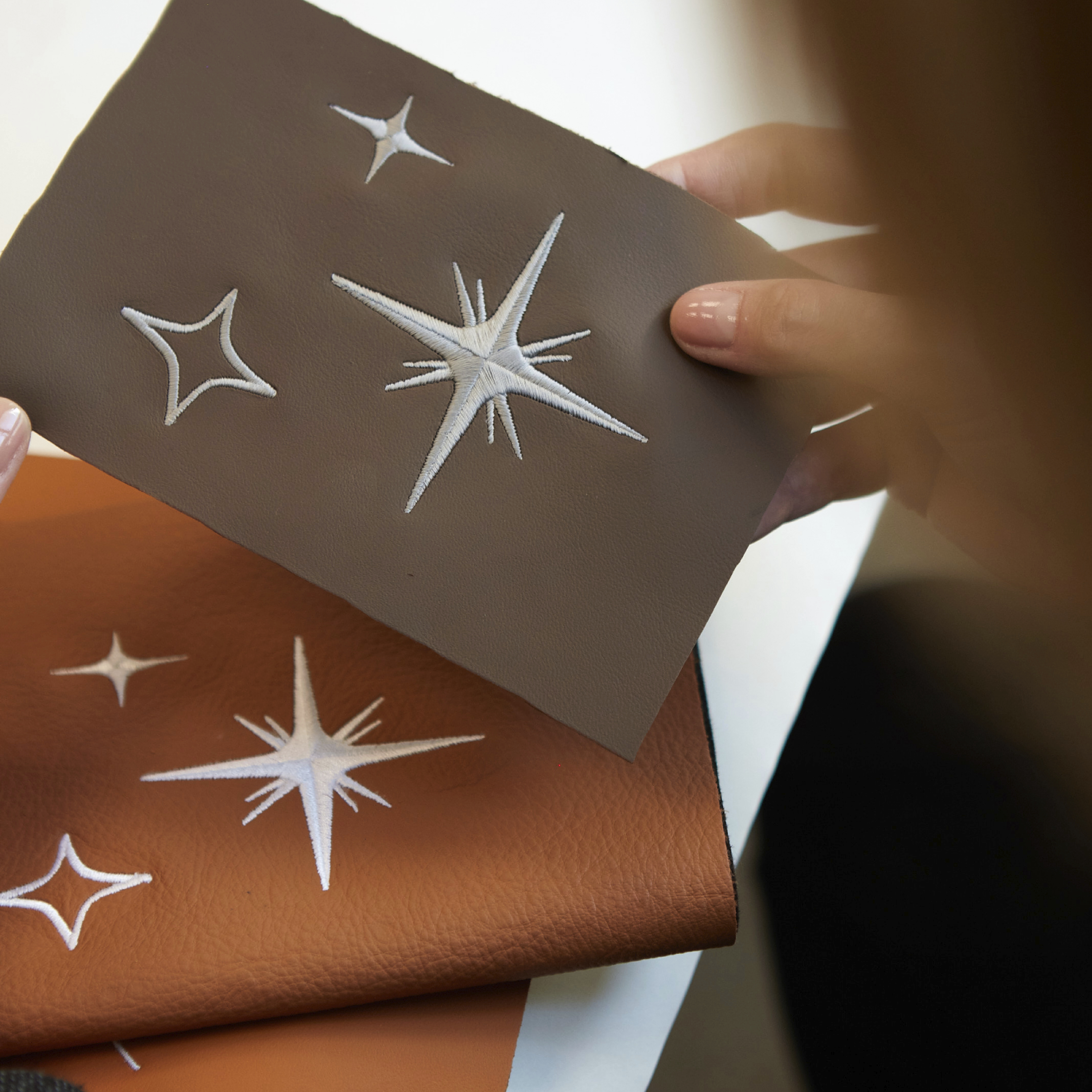 Every single silver star has been carefully woven into the leather by Bugatti’s teams to bring a poetic touch to the cabin of the W16 Mistral.